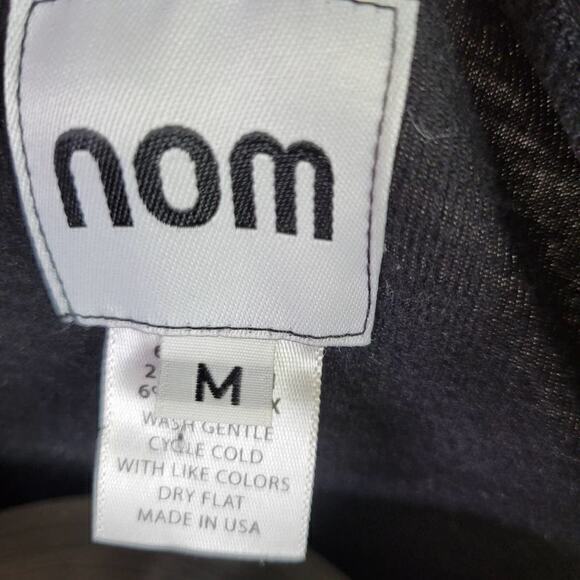 nom‎ Maternity Wrap Ruffle Dress Black Medium - Picture 5 of 6